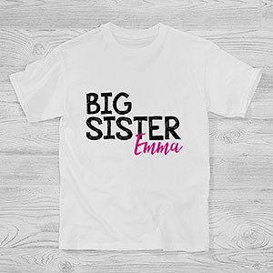 Big Sister Little Sister Personalized Hanes Kids T-Shirts