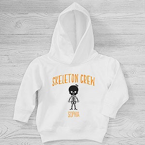 Skeleton Family Personalized Halloween Toddler Hooded Sweatshirt