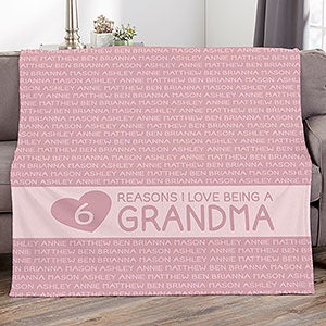 Reasons She Loves Being... Personalized 50x60 Plush Fleece Blanket