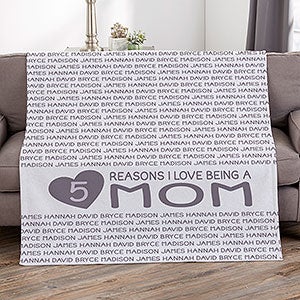Reasons She Loves Being... Personalized 50x60 Sweatshirt Blanket