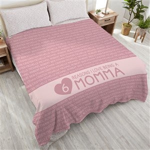 Reasons She Loves Being... Personalized 90x90 Plush Queen Fleece Blanket