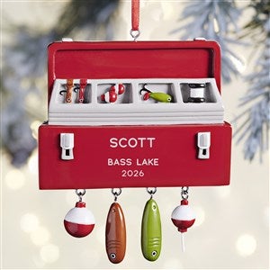 christmas fishing box Personalized Tackle 2D Ornament, Fisherman Ornament, Dad Fishing Ornament, Fishing Man Gifts, Fishmas Christmas, Fishing Lovers this advent calendar makes each day leading up to Christmas a reel celebration TACKLE BOX ORNAMENT LouLous