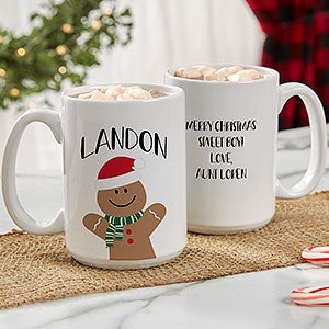 Baking Spirits Bright Personalized Christmas Mug 15 oz White