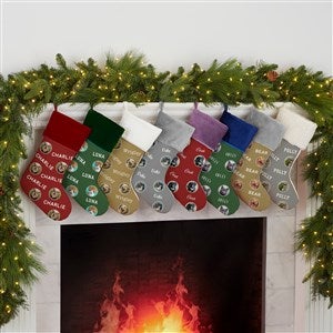 Pet Photo Phrase Personalized Christmas Stockings - 27866