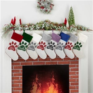 Pet Paw Personalized Pet Stockings