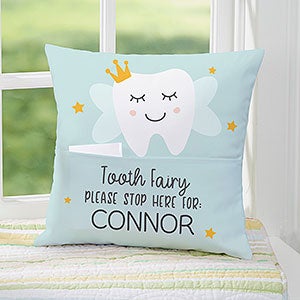 Tooth Fairy Personalized 14-inch Pocket Pillow