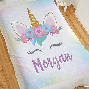 Unicorn Personalized 50x60 Sweatshirt Blanket