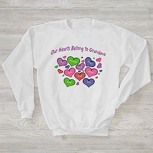 My Heart Belongs To Personalized Hanes Crewneck Sweatshirt