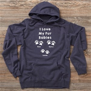 Love For Pets Personalized Hanes Adult Comfort Wash Hoodie