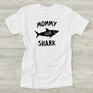 Mommy Shark Personalized Hanes Adult T-Shirt