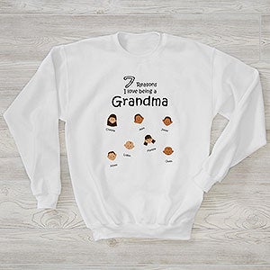 So Many Reasons Personalized Hanes Crewneck Sweatshirt