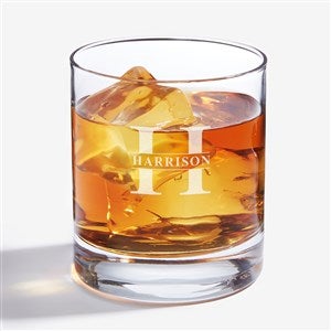 Luigi Bormioli Lavish Last Name Engraved Old Fashioned Whiskey Glasses - 28103