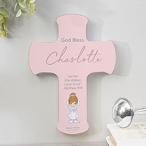 Precious Moments® Her First Communion Personalized Cross - 5x7