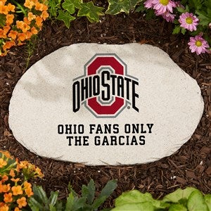 NCAA Ohio State Buckeyes Personalized Round Garden Stone