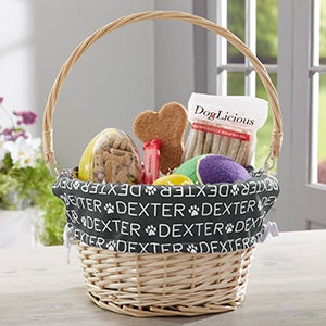 personalized dog gift basket