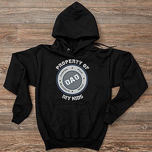 Property of My Kids Personalized Hanes Hooded Sweatshirt