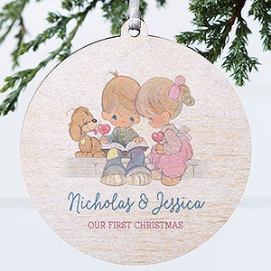 Precious Moments Lasting Memories Personalized Couples Ornament - Wood