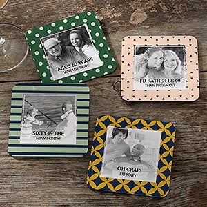 Birthday Custom Pattern Personalized Photo Coasters