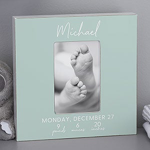 Simple and Sweet Baby Personalized 4x6 Box Frame Vertical