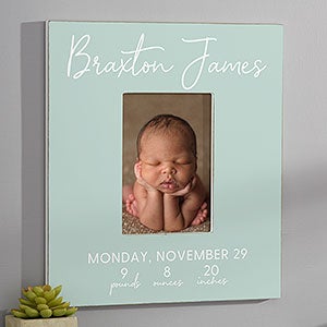 Simple and Sweet Baby Personalized 5x7 Wall Frame Vertical