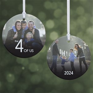 Number Of Us Personalized Photo Ornament - 2 Sided Glossy