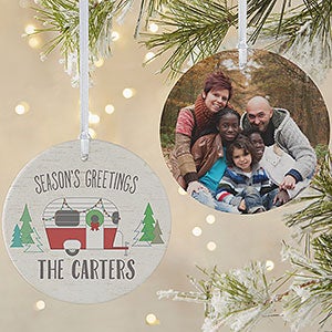 Christmas Camper Personalized Ornament - 2 Sided Matte