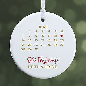 A Date To Remember Personalized Ornament - 1 Sided Glossy