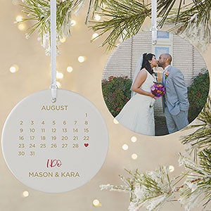 A Date To Remember Personalized Ornament - 2 Sided Matte