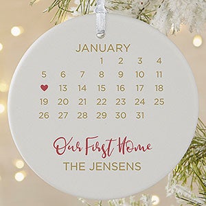 A Date To Remember Personalized Ornament - 1 Sided Matte