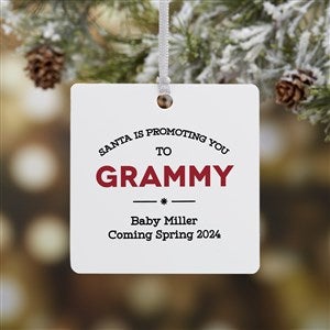 Promoted To... Personalized Ornament - 1 Sided Metal