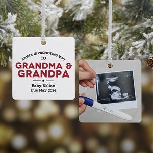 Promoted To... Personalized Ornament - 2 Sided Metal