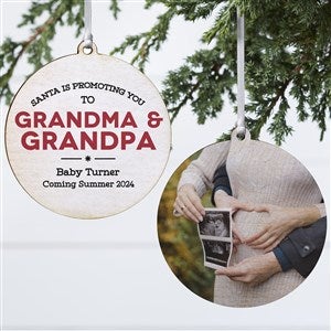 Promoted To... Personalized Ornament - 2 Sided Wood