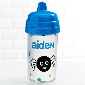 Halloween Character Personalized Toddler 10oz Sippy Cup - Blue