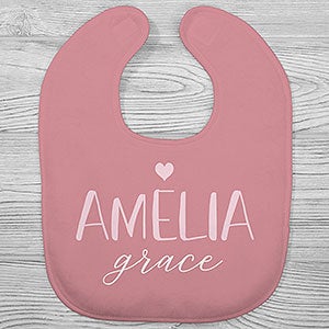 Loving Name Personalized Baby Bib
