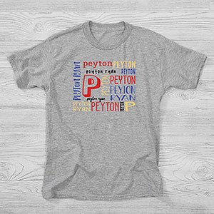 Bright Name Personalized Hanes Kids T-Shirt