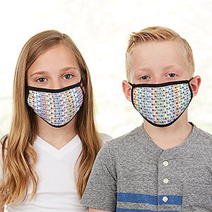Vibrant Name Personalized Kids Face Mask