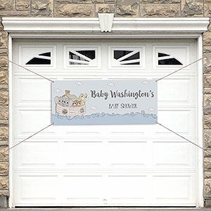 Precious Moments Noah's Ark Personalized Baby Shower Banner - 20x48
