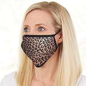 Cheetah Print Personalized Adult Face Mask