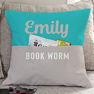 Color Medley Personalized Kids Book 18-inch Pocket Pillow