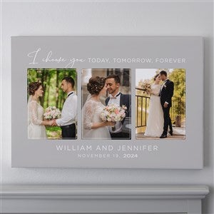 I Choose You Wedding Photo Canvas Print - 20x30