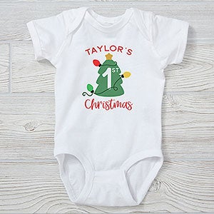 First Christmas Personalized Baby Bodysuit