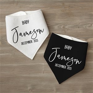 Baby Coming Pregnancy Announcement Personalized Bandana Bibs