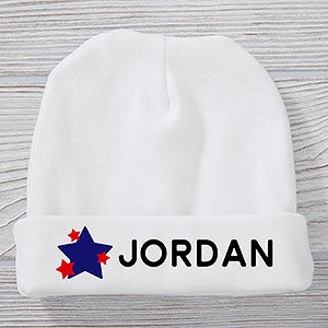 Baby's First 4th of July Personalized Baby Hat