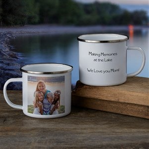 Personalized Photo Camp Mug For Her - Large