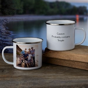 Personalized Photo Camp Mug For Him - Large