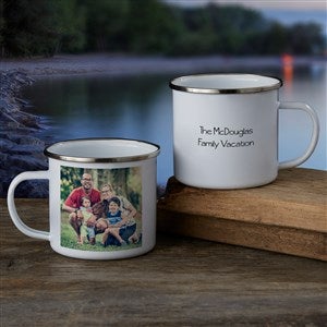 Personalized Family Photo Camp Mug - Large