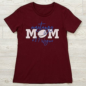 Sports Mom Personalized Next Level Ladies Fitted Tee