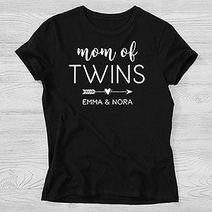 Mom of... Personalized Hanes Ladies Fitted Tee
