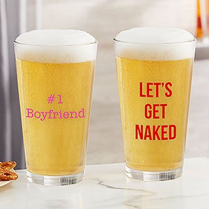 Sweet Drinks Personalized Printed 16oz Pint Glass