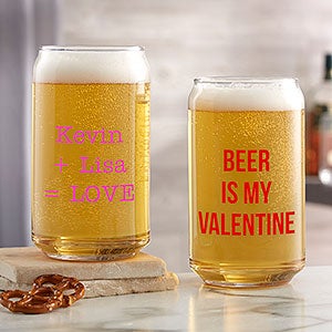 Sweet Drinks Personalized Printed 16oz Beer Can Glass